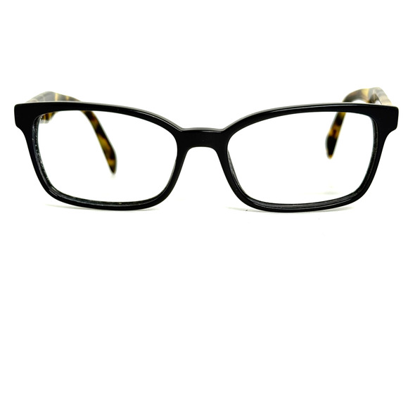 PRADA VPR 18T VIB-101 Eyeglasses Frames Black Yellow 53-16-140 H18717 - Picture 1 of 7